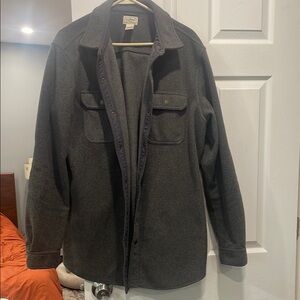 LL bean Large Tall Shacket Men's Gray Jacket